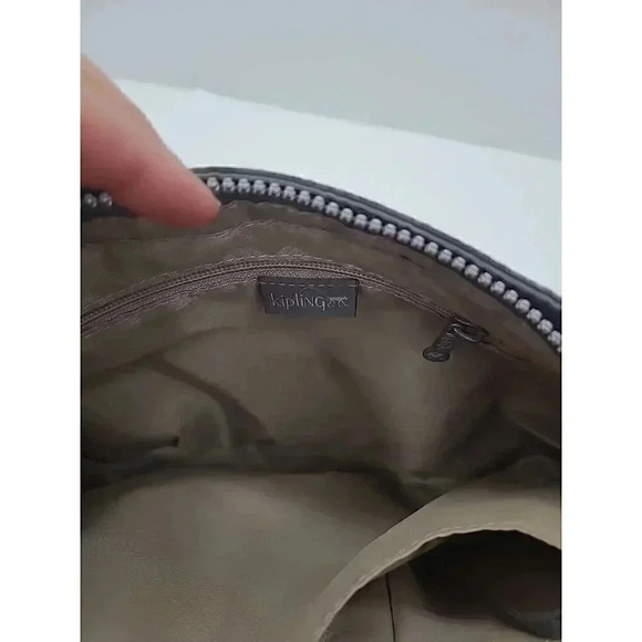 Kipling Lori Crossbody Small Purse Grey Multi Pockets - Picture 5 of 9